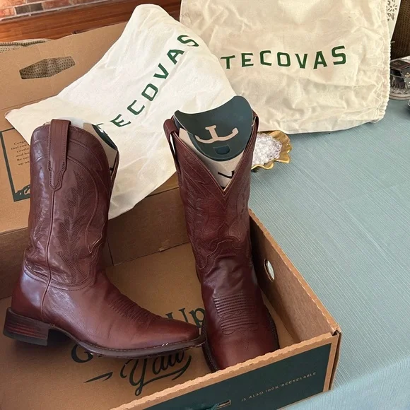 Tecovas The Doc Rich Brown Western Men’s Boots Genuine Leather Mens Size 10.5 D - Picture 5 of 16